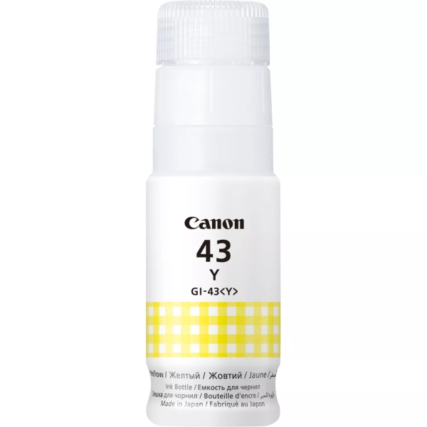 Botella Tinta Canon GI43 Amarillo Original